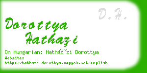 dorottya hathazi business card